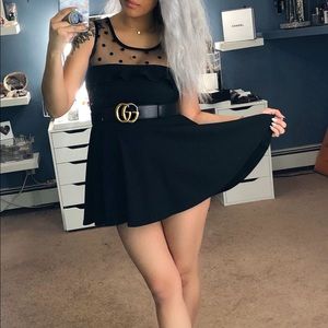 SOLD Polka dot sheer dress